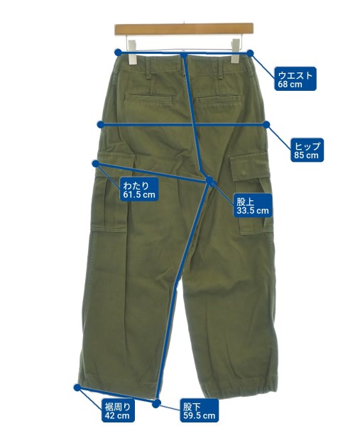 steven alan（スティーブンアラン）カーゴパンツ カーキ サイズ:S レディース/2200726623066