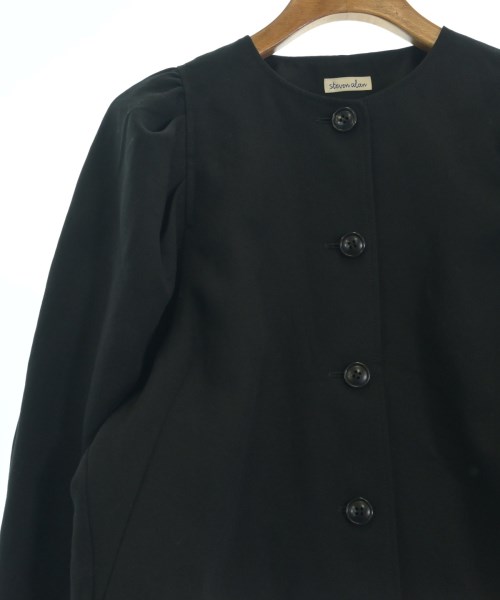 steven alan（スティーブンアラン）ノーカラージャケット 黒 サイズ:M レディース/2200715529119