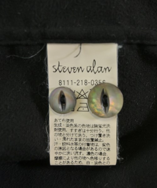 steven alan（スティーブンアラン）カジュアルシャツ 黒 サイズ:L メンズ/2200719837135