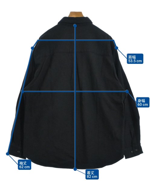 steven alan（スティーブンアラン）カジュアルシャツ 黒 サイズ:XL メンズ/2200682430012