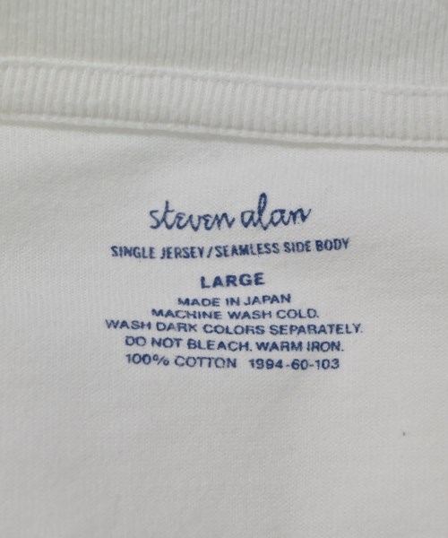 steven alan（スティーブンアラン）Tシャツ・カットソー 白 サイズ:L メンズ/2200682484411