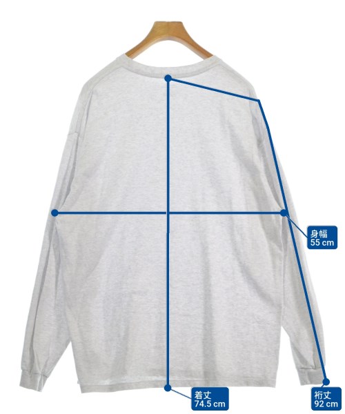 steven alan（スティーブンアラン）Tシャツ・カットソー グレー サイズ:L メンズ/2200682484442