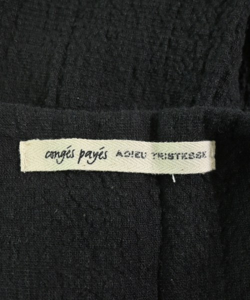 conges payes（コンジェペイエ）ワンピース 黒 サイズ:F レディース/2200632448067