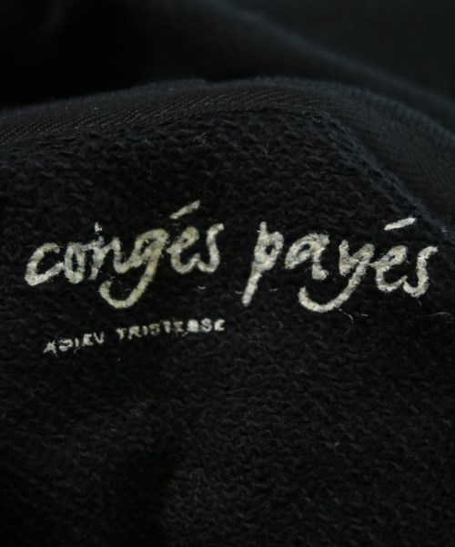 conges payes（コンジェペイエ）パーカー 黒 サイズ:F レディース/2200705643122