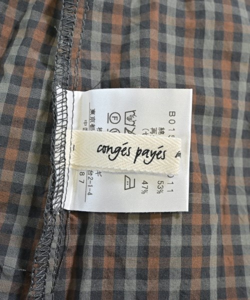 conges payes（コンジェペイエ）ブラウス 茶 サイズ:F レディース/2200679472032