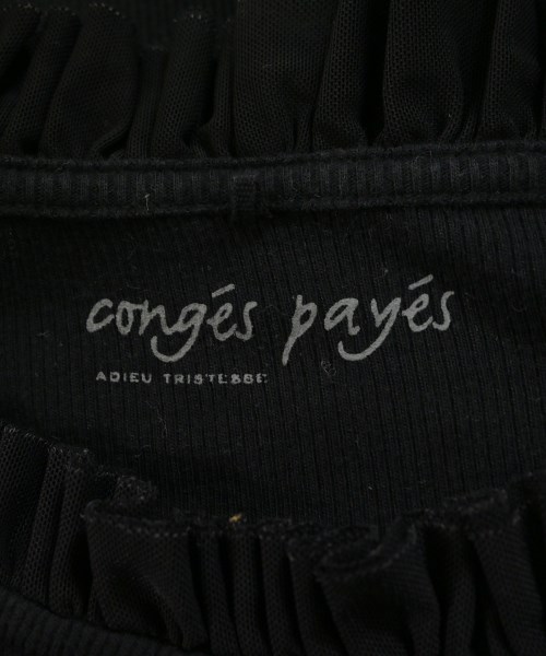 conges payes（コンジェペイエ）Tシャツ・カットソー 黒 サイズ:-(S位) レディース/2200691495101