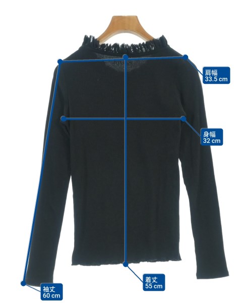 conges payes（コンジェペイエ）Tシャツ・カットソー 黒 サイズ:-(S位) レディース/2200691495101