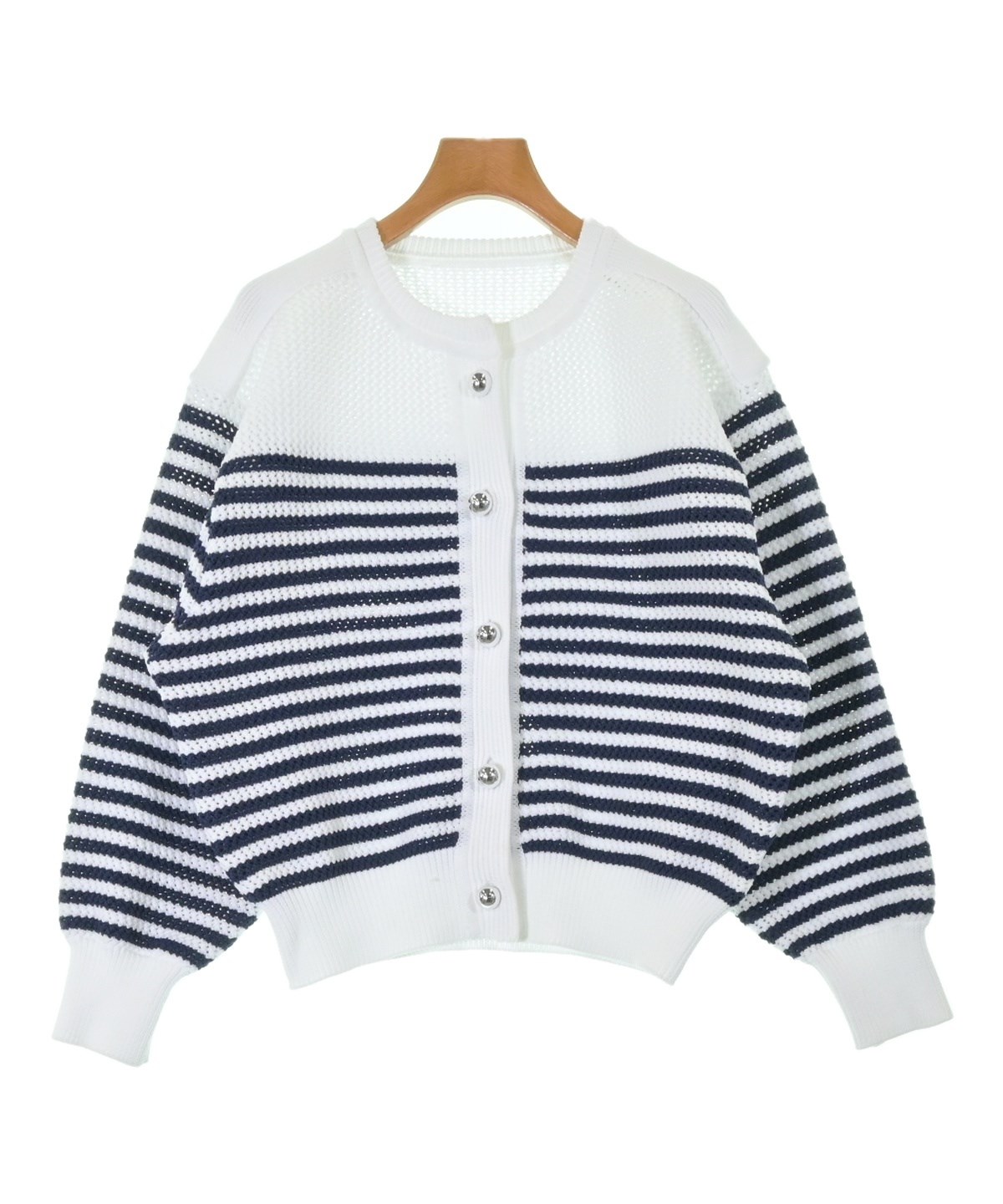 Audrey and John Wad ラクーン　ニットカーディガン　コート audrey and John Wad（オードリーアンドジョンワッド）カーディガン 白