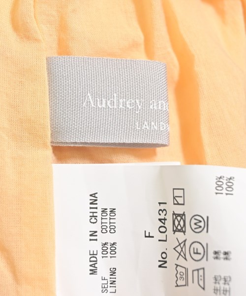audrey and John Wad（オードリーアンドジョンワッド）ワンピース オレンジ サイズ:F レディース/2200619563011