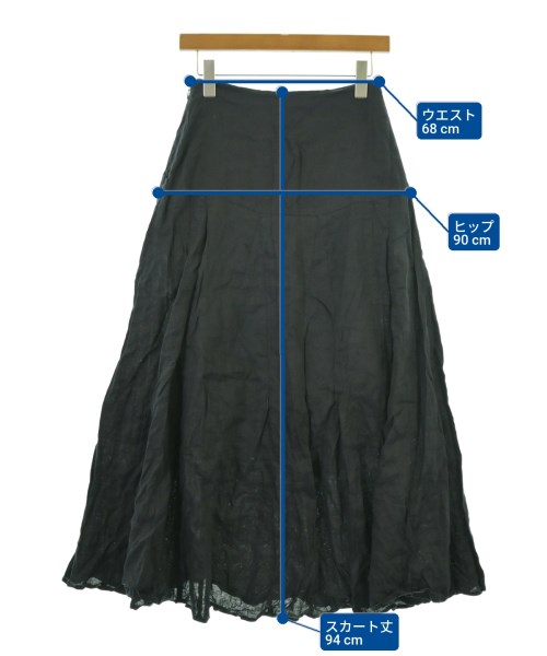 audrey and John Wad（オードリーアンドジョンワッド）ロング・マキシ丈スカート 黒 サイズ:M レディース/2200675093040