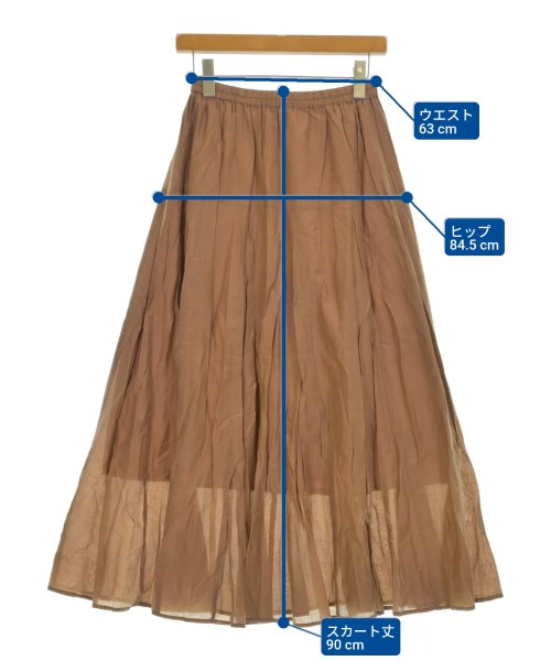 audrey and John Wad（オードリーアンドジョンワッド）ロング・マキシ丈スカート 茶 サイズ:F レディース/2200646766072