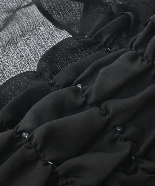 ships little black（シップスリトルブラック）ストール 黒 サイズ:- レディース/2200673188090