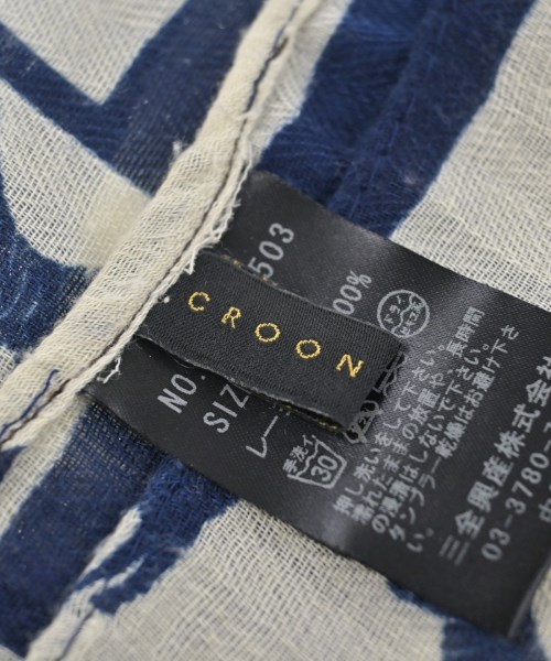 CROON A SONG（クルーンアソング）ストール 紺 サイズ:F レディース/2200618477036