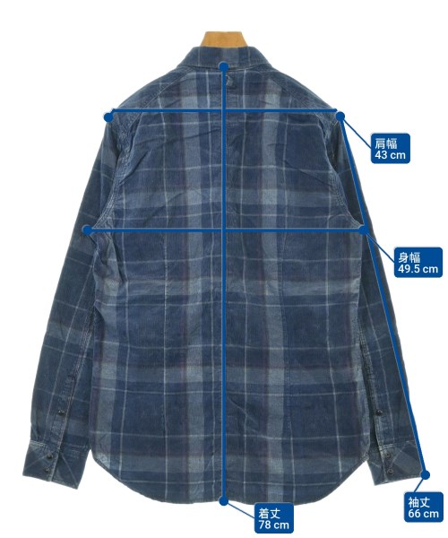 G-STAR RAW（ジースターロー）カジュアルシャツ 青 サイズ:L メンズ/2200599084049