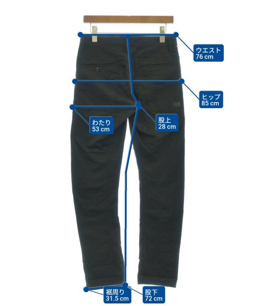 G-STAR RAW（ジースターロー）チノパン 黒 サイズ:28(S位) メンズ/2200624455103