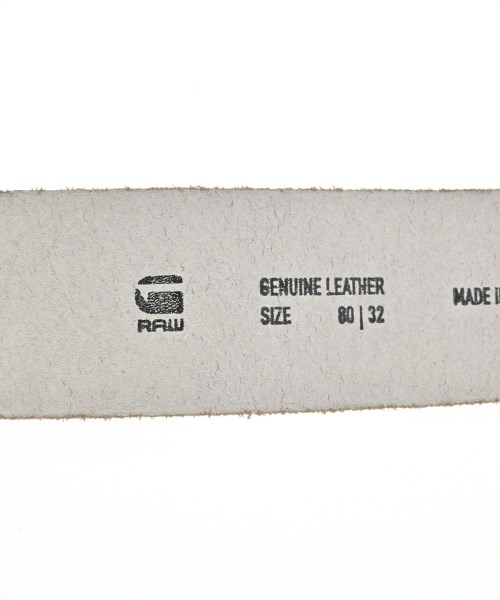 G-STAR RAW（ジースターロー）ベルト 白 サイズ:80/32 メンズ/2200630689042