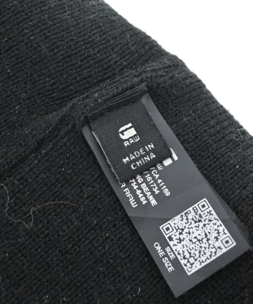 G-STAR RAW（ジースターロー）ニットキャップ・ビーニー 黒 サイズ:- メンズ/2200646303031