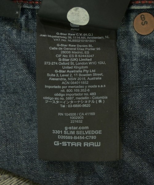 G-STAR RAW（ジースターロー）デニムパンツ 青 サイズ:32(L位) メンズ/2200707009018