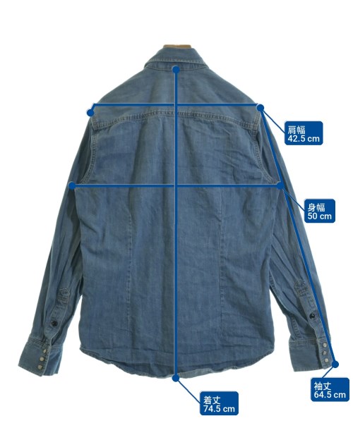 G-STAR RAW（ジースターロー）カジュアルシャツ 青 サイズ:M メンズ/2200735825031