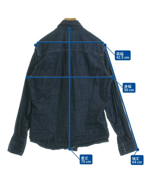 G-STAR RAW（ジースターロー）カジュアルシャツ 紺 サイズ:M メンズ/2200735825048
