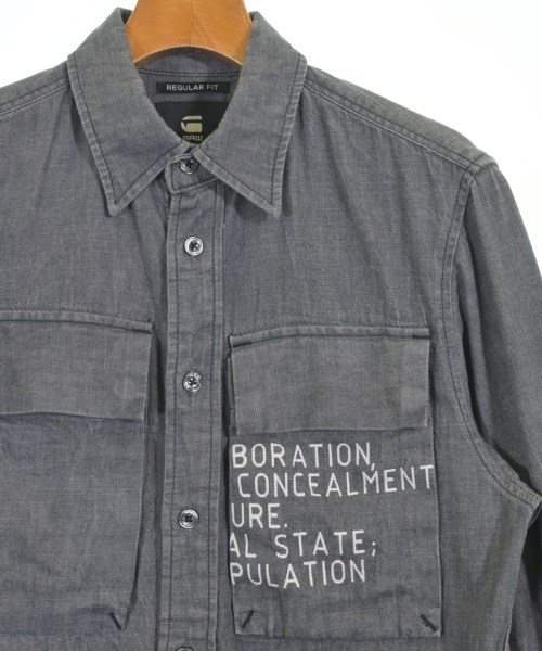 G-STAR RAW（ジースターロー）カジュアルシャツ グレー サイズ:XS メンズ/2200719935060
