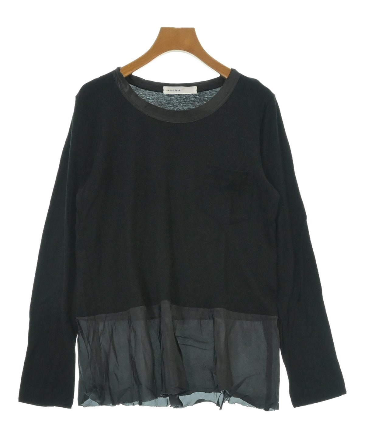 サカイラック sacai luck フリルスリーブTシャツ カットソー グレー sacai luck Tシャツ グレー - メルカリ
