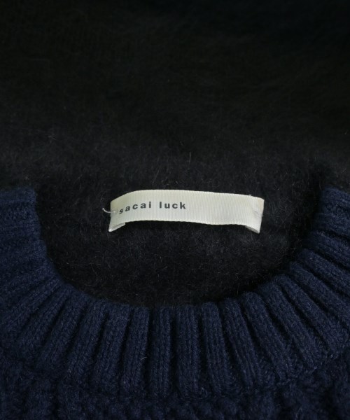 sacai luck（サカイラック）ニット・セーター 紺 サイズ:2(M位) レディース/2200619518011