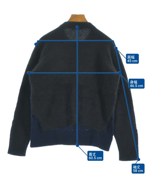 sacai luck（サカイラック）ニット・セーター 紺 サイズ:2(M位) レディース/2200619518011