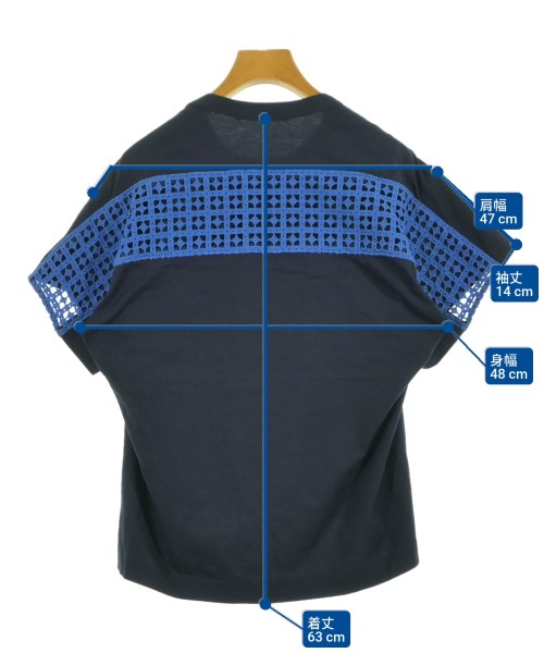 sacai luck（サカイラック）Tシャツ・カットソー 紺 サイズ:2(M位) レディース/2200611240149