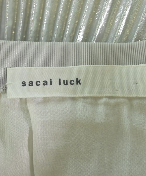 sacai luck（サカイラック）ひざ丈スカート グレー サイズ:3(L位) レディース/2200612404021