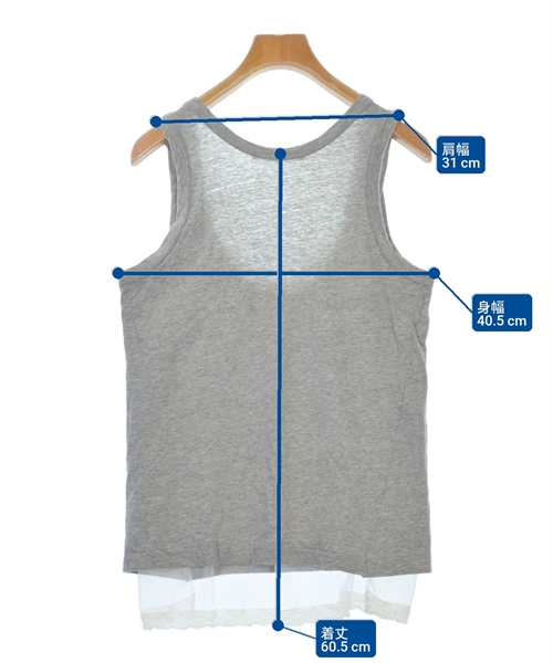 sacai luck（サカイラック）タンクトップ グレー サイズ:2(M位) レディース/2200608299068