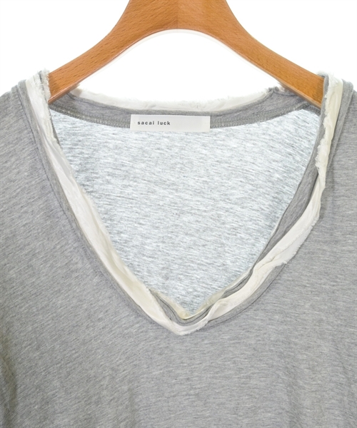 sacai luck（サカイラック）Tシャツ・カットソー グレー サイズ:3(L位) レディース/2200608299082