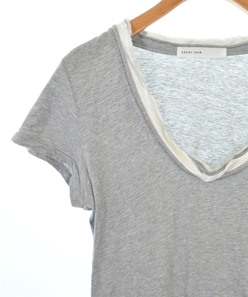 sacai luck（サカイラック）Tシャツ・カットソー グレー サイズ:3(L位) レディース/2200608299082