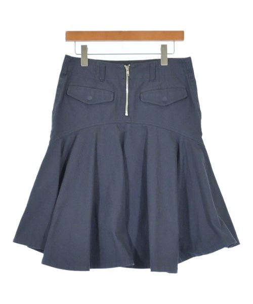 sacai luck（サカイラック）ひざ丈スカート 紺 サイズ:2(M位) レディース/2200606625029