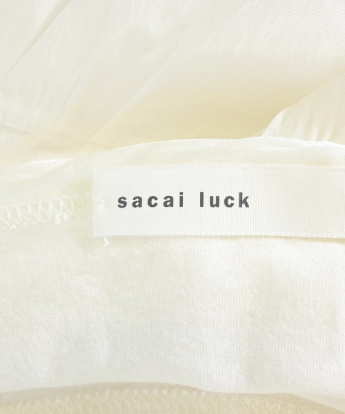 sacai luck（サカイラック）Tシャツ・カットソー 白 サイズ:1(S位) レディース/2200678673089