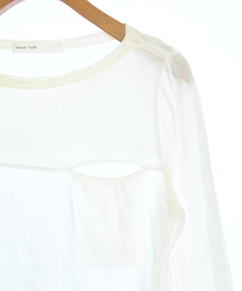 sacai luck（サカイラック）Tシャツ・カットソー 白 サイズ:1(S位) レディース/2200678673089