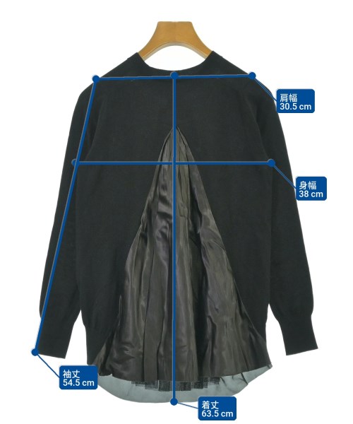 sacai luck（サカイラック）カーディガン 黒 サイズ:1(S位) レディース/2200681141018