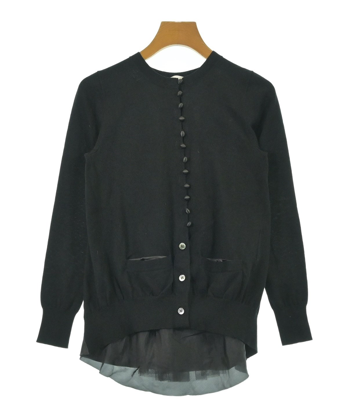 sacai luck  カーディガン sacai luck（サカイラック）カーディガン 黒 サイズ:1(S位) レディース