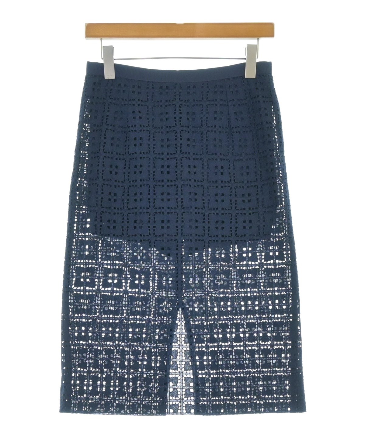 sacai luck（サカイラック）ロング・マキシ丈スカート 紺 サイズ:1(S位