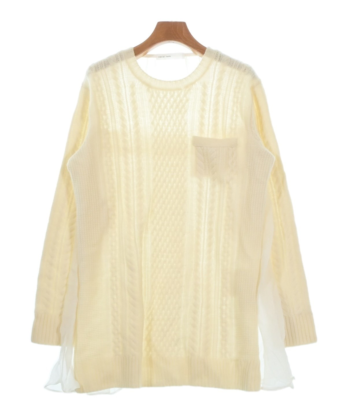 sacai luck（サカイラック）ワンピース 白 サイズ:2(M位) レディース 