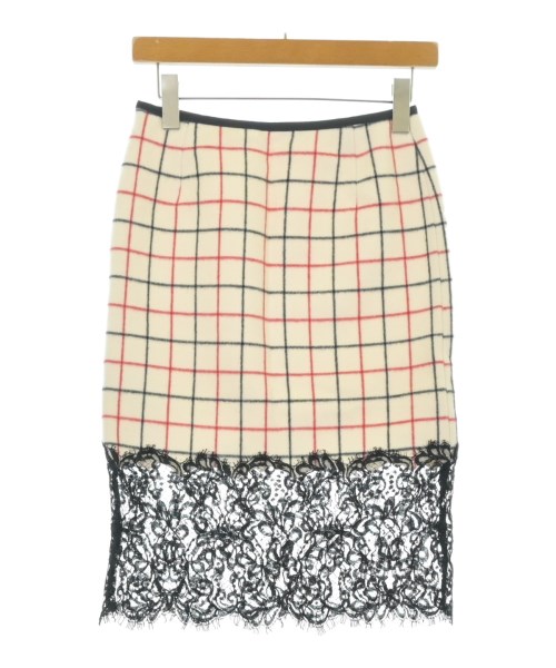 sacai luck（サカイラック）ひざ丈スカート 白 サイズ:1(S位) レディース/2200694316052