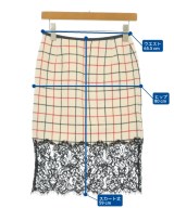 sacai luck（サカイラック）ひざ丈スカート 白 サイズ:1(S位) レディース/2200694316052