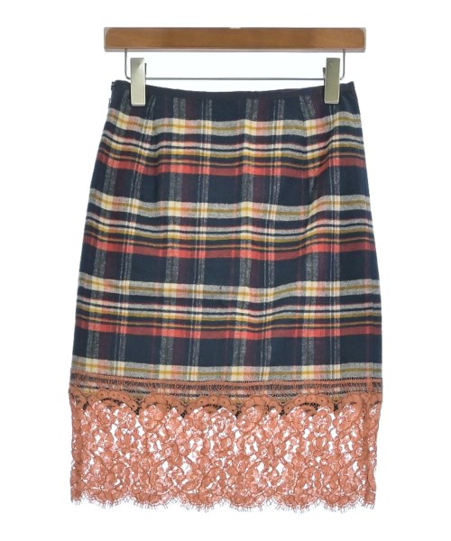 sacai luck（サカイラック）ひざ丈スカート 紺 サイズ:1(S位) レディース/2200694316069