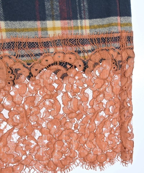 sacai luck（サカイラック）ひざ丈スカート 紺 サイズ:1(S位) レディース/2200694316069