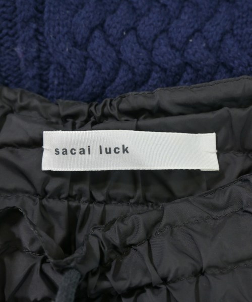 sacai luck（サカイラック）ひざ丈スカート 紺 サイズ:2(M位) レディース/2200694683017