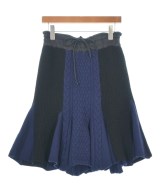 sacai luck（サカイラック）ひざ丈スカート 紺 サイズ:2(M位) レディース/2200694683017