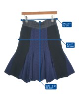 sacai luck（サカイラック）ひざ丈スカート 紺 サイズ:2(M位) レディース/2200694683017