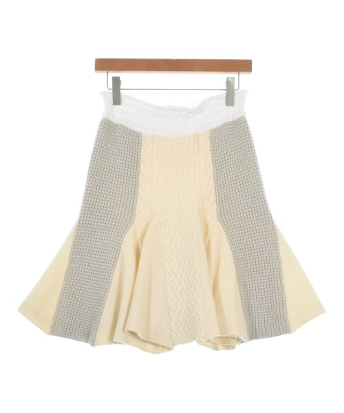 sacai luck（サカイラック）ひざ丈スカート 白 サイズ:1(S位) レディース/2200694683024
