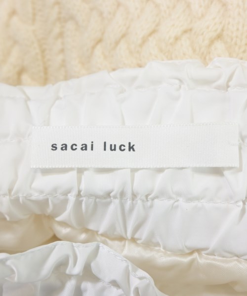 sacai luck（サカイラック）ひざ丈スカート 白 サイズ:1(S位) レディース/2200694683024