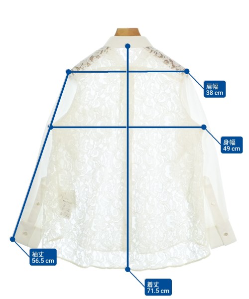 sacai luck（サカイラック）ブラウス 白 サイズ:2(M位) レディース/2200694698127
